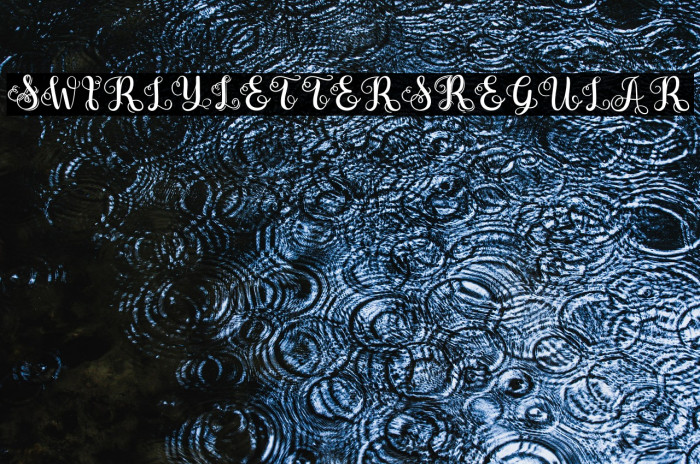 SwirlyLettersRegular Example 2