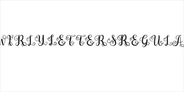 SwirlyLettersRegular Logo