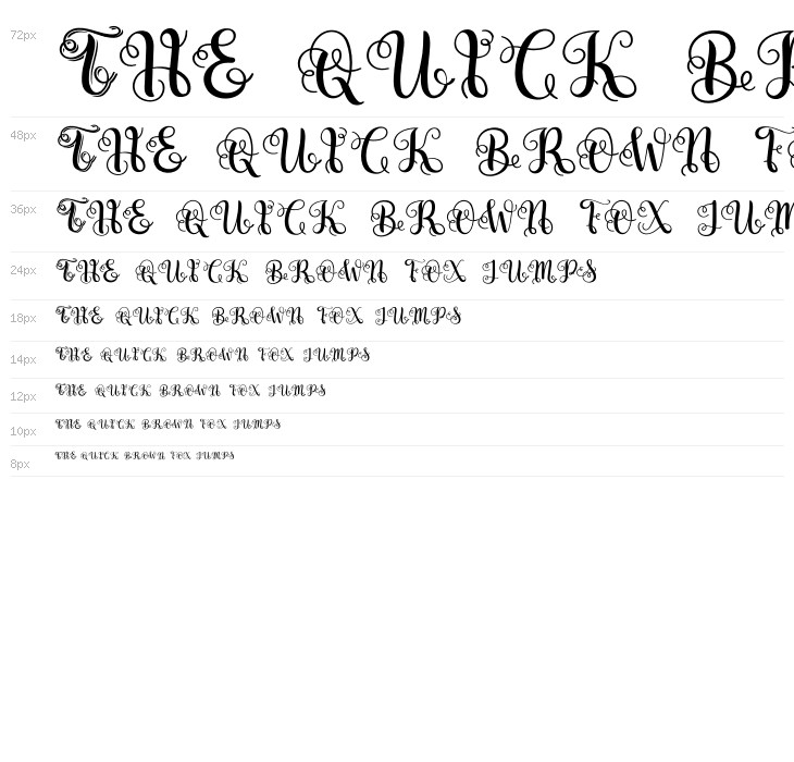 SwirlyLettersRegular Waterfall