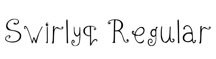 Swirlyq Regular  font caratteri gratis