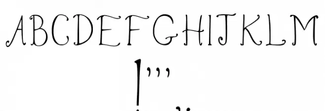 Swirlyq Regular フォント その他の文字