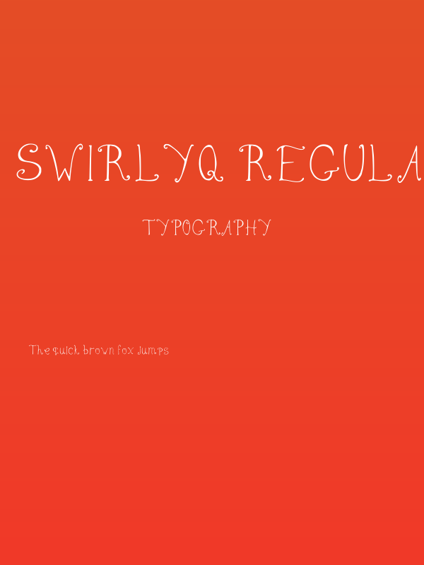 Swirlyq Regular Poster