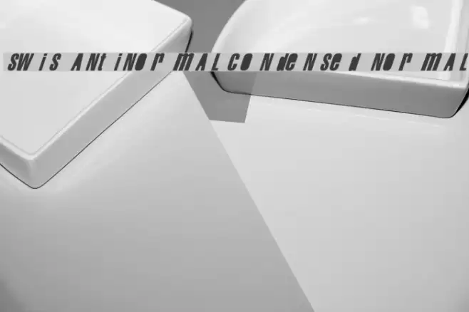 Swis AntiNormal Condensed Normal Font examples