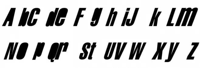 Swis AntiNormal Condensed Normal फ़ॉन्ट लोअरकेस