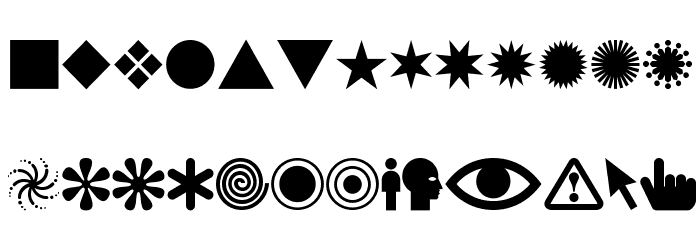 SwishButtonsNF Font LOWERCASE
