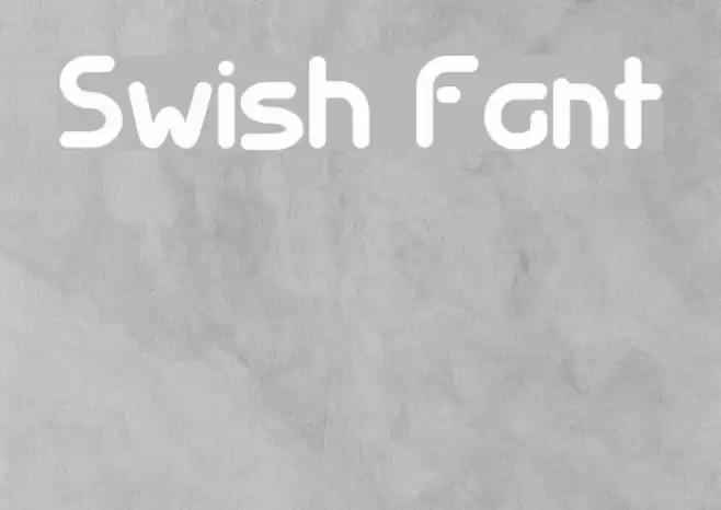 Swish Font examples