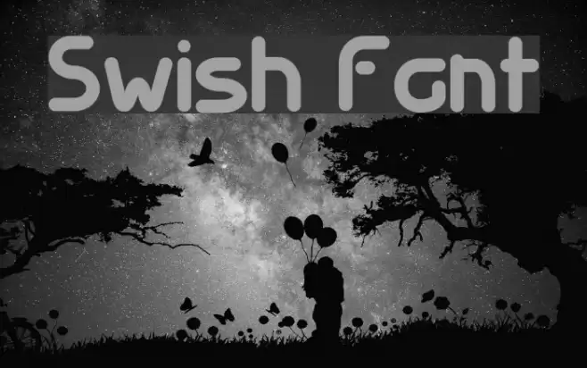 Swish Font examples