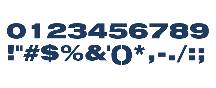 Swiss 721 Black Extended BT Other Characters