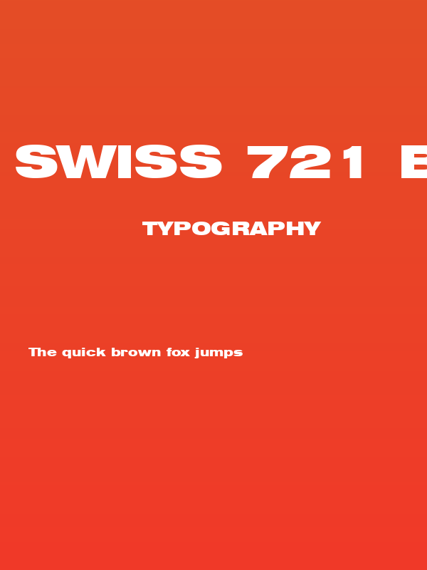 Swiss 721 Black Extended BT Poster