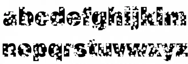 SwissCheese Font LOWERCASE