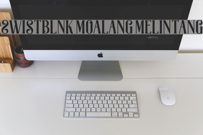 Swistblnk Moalang Melintang Font examples