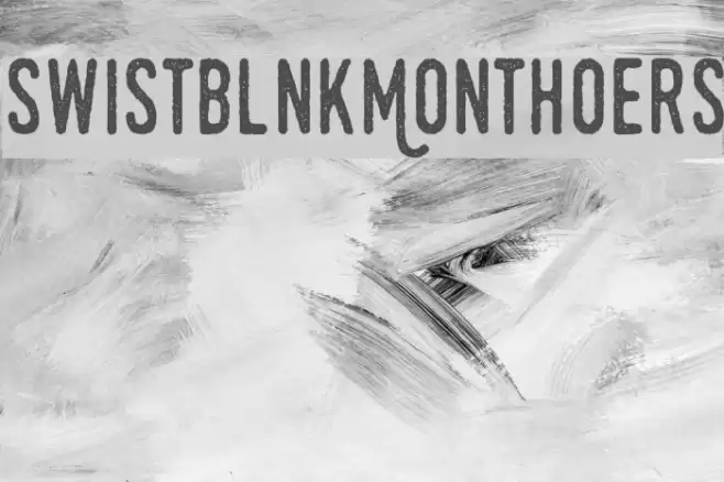 SwistblnkMonthoers Font examples
