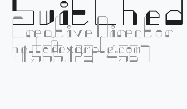 SwitChed Business Card