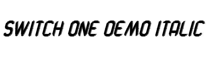 Switch One Demo Italic  Fuentes Gratis Descargar
