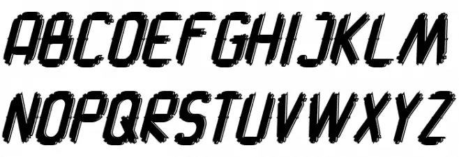 Switch One Demo Italic Font UPPERCASE