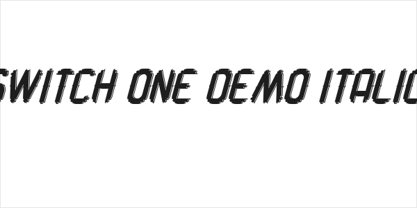 Switch One Demo Italic Logo