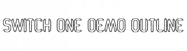Switch One Demo Outline  Frei Schriftart Herunterladen