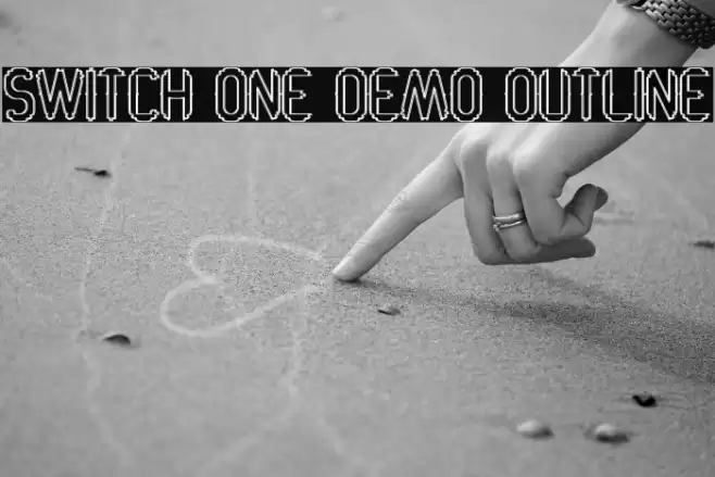 Switch One Demo Outline Font examples