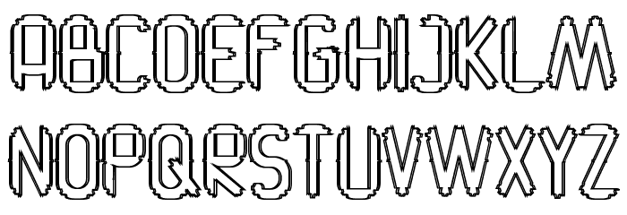 Switch One Demo Outline Font LOWERCASE