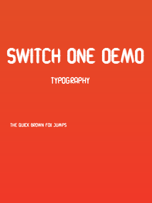 Switch One Demo Poster