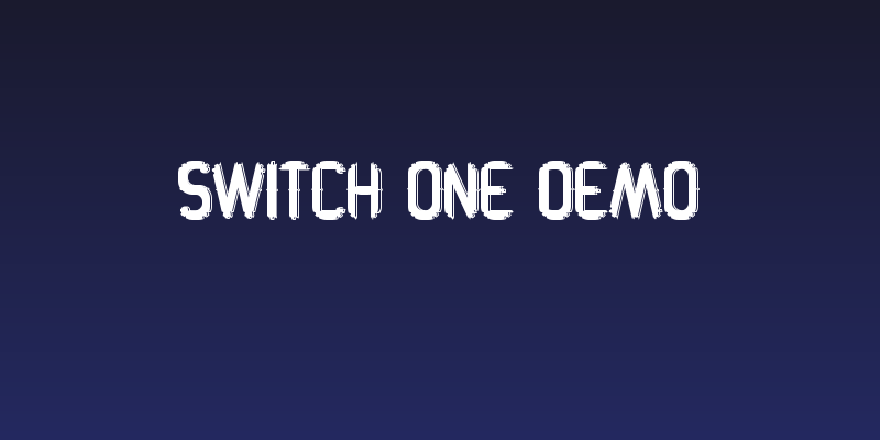 Switch One Demo Social Header