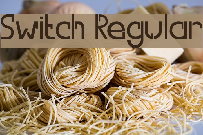 Switch Regular Font examples