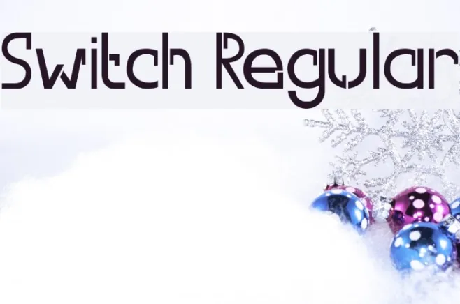 Switch Regular Example 2