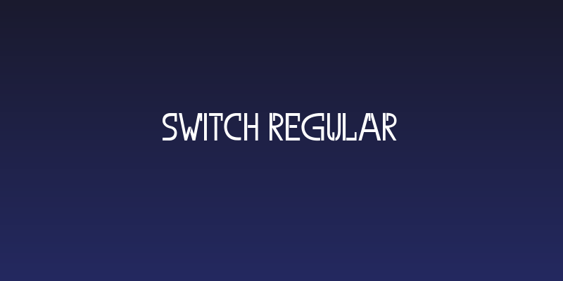 Switch Regular Social Header
