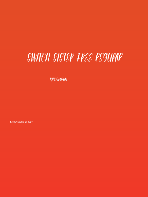 Switch Sister Free Regular Poster