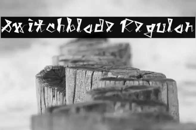 Switchblade Regular Font examples