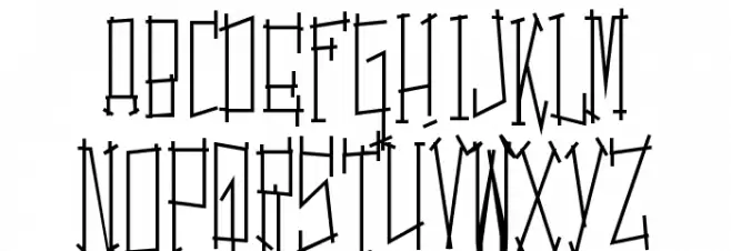 Switching and Effects Schriftart Groß