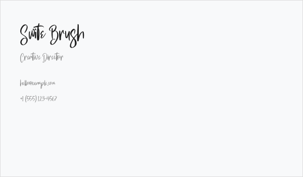 Swite Brush Business Card