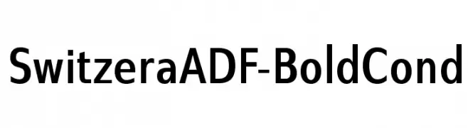 SwitzeraADF-BoldCond  नि: शुल्क फ़ॉन्ट्स डाउनलोड