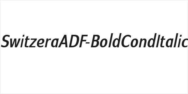 SwitzeraADF-BoldCondItalic Logo