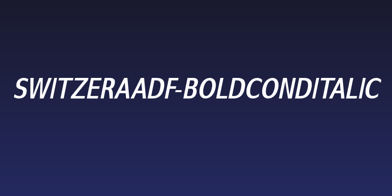 SwitzeraADF-BoldCondItalic Social Header