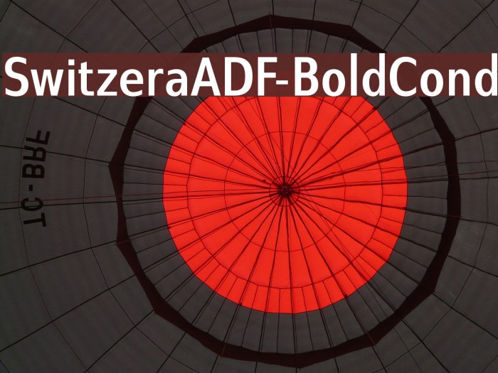 SwitzeraADF-BoldCond Font examples