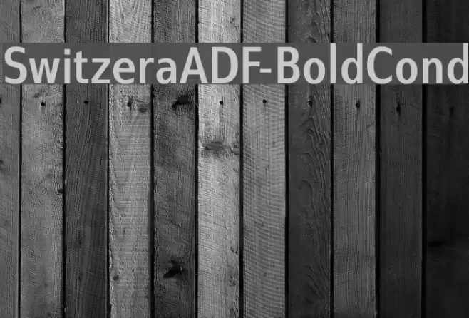 SwitzeraADF-BoldCond Font examples