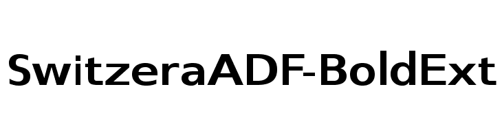 SwitzeraADF-BoldExt Font