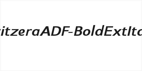 SwitzeraADF-BoldExtItalic Logo