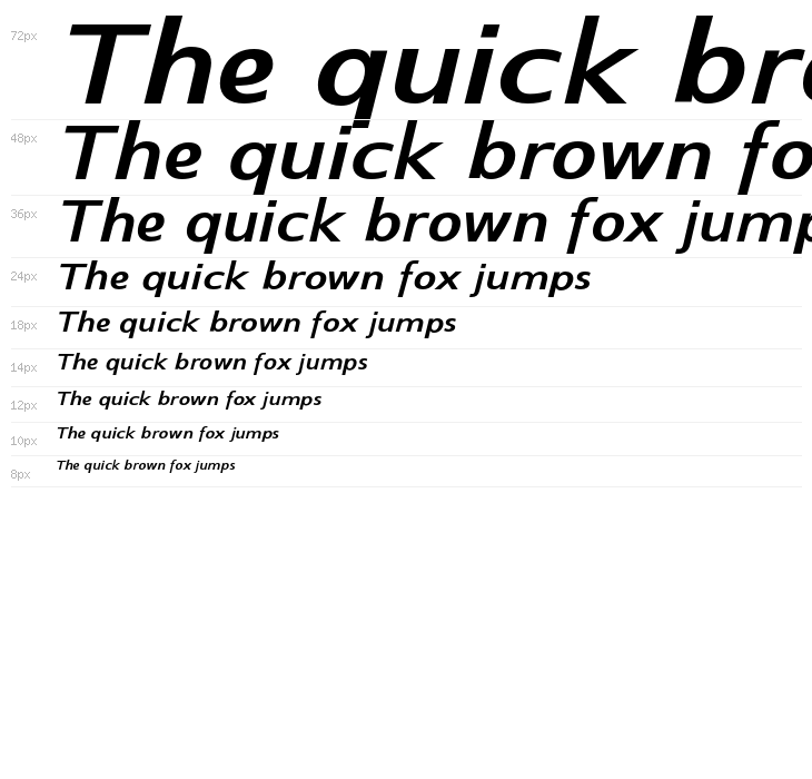 SwitzeraADF-BoldExtItalic Waterfall