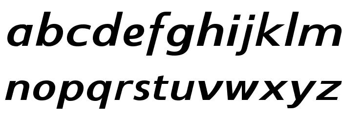 SwitzeraADF-BoldExtItalic Font LOWERCASE