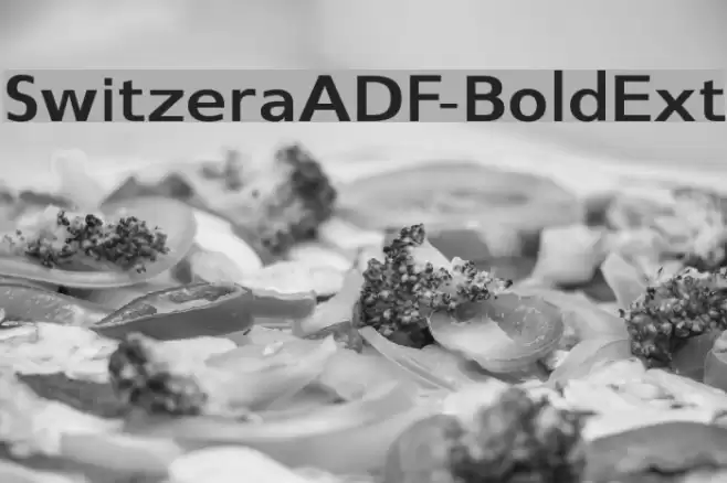 SwitzeraADF-BoldExt Font examples