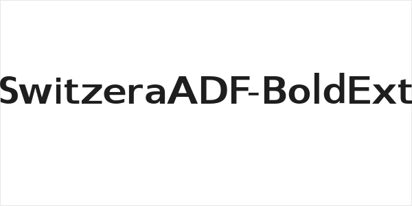 SwitzeraADF-BoldExt Logo
