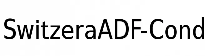 SwitzeraADF-Cond  Frei Schriftart Herunterladen