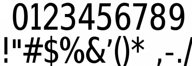 SwitzeraADF-Cond Font OTHER CHARS