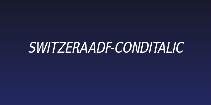 SwitzeraADF-CondItalic Social Header