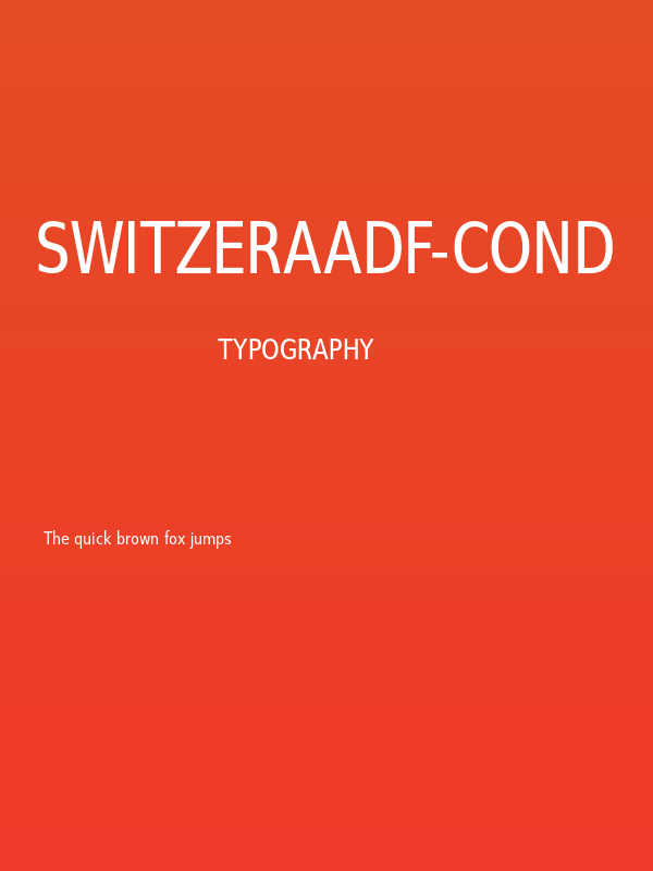 SwitzeraADF-Cond Poster
