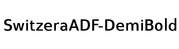 SwitzeraADF-DemiBold Font