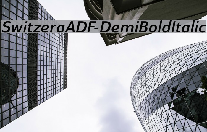 SwitzeraADF-DemiBoldItalic Font examples