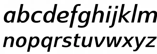 SwitzeraADF-DemiBoldItalic Шрифта строчной